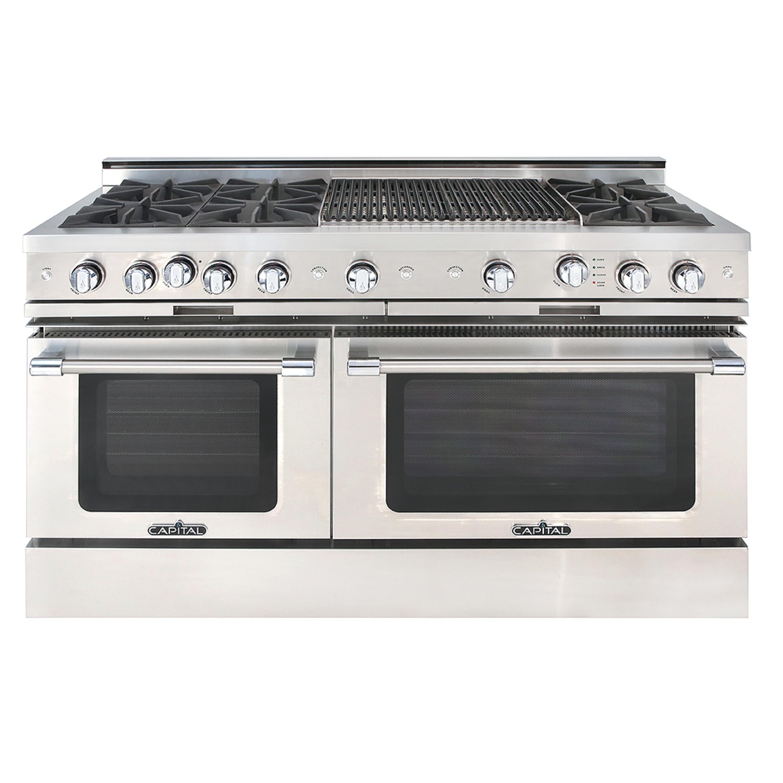 Capital Culinarian Series 60-Inch All Gas 6 Burner Specialty Cooktop Range