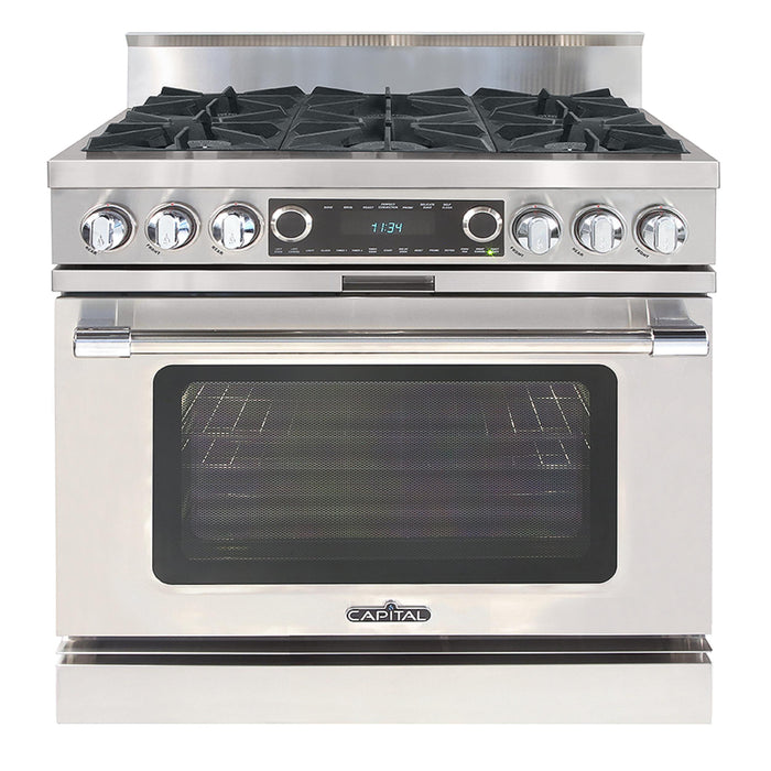 Capital Grand Chef Series 36-Inch Dual Fuel 6 Open Burner Range