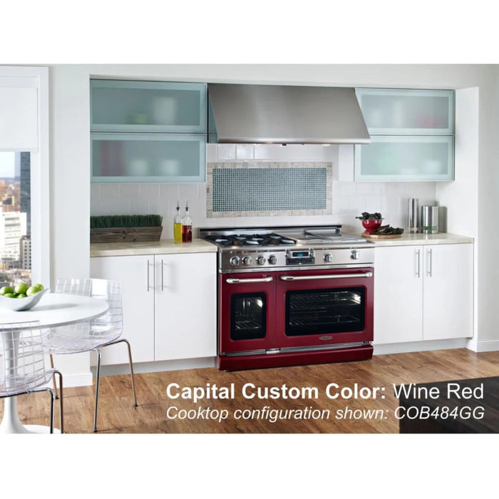 Capital Grand Chef Series 48-Inch Dual Fuel 6 Open Burner Specialty Cooktop Range