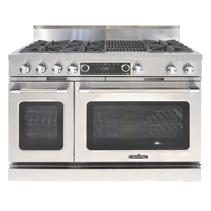 Capital Grand Chef Series 48-Inch Dual Fuel 6 Open Burner Specialty Cooktop Range