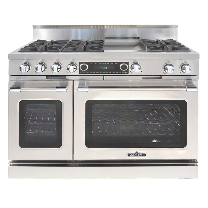 Capital Grand Chef Series 48-Inch Dual Fuel 6 Open Burner Specialty Cooktop Range