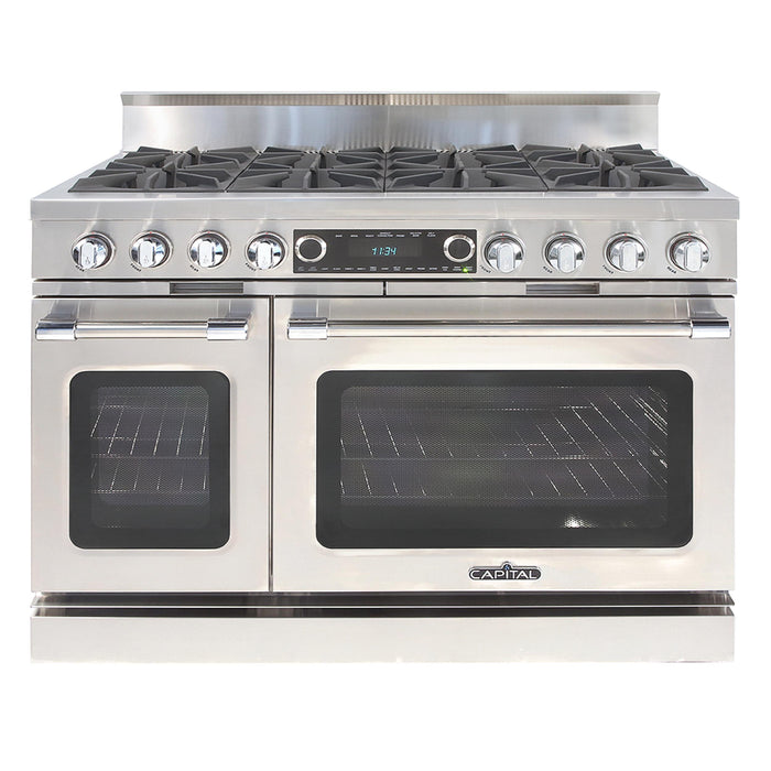 Capital Grand Chef Series 48-Inch Dual Fuel 8 Open Burner Range