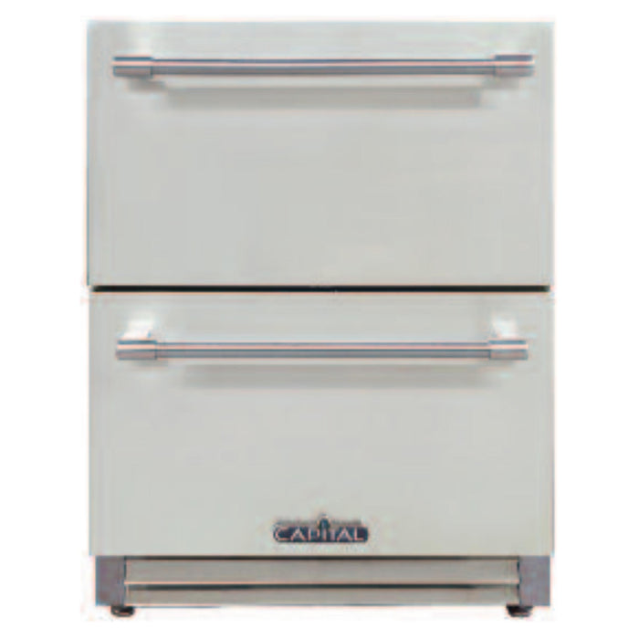 Brass Satin Finish Upgrade for 2 Drawer Refrigerator