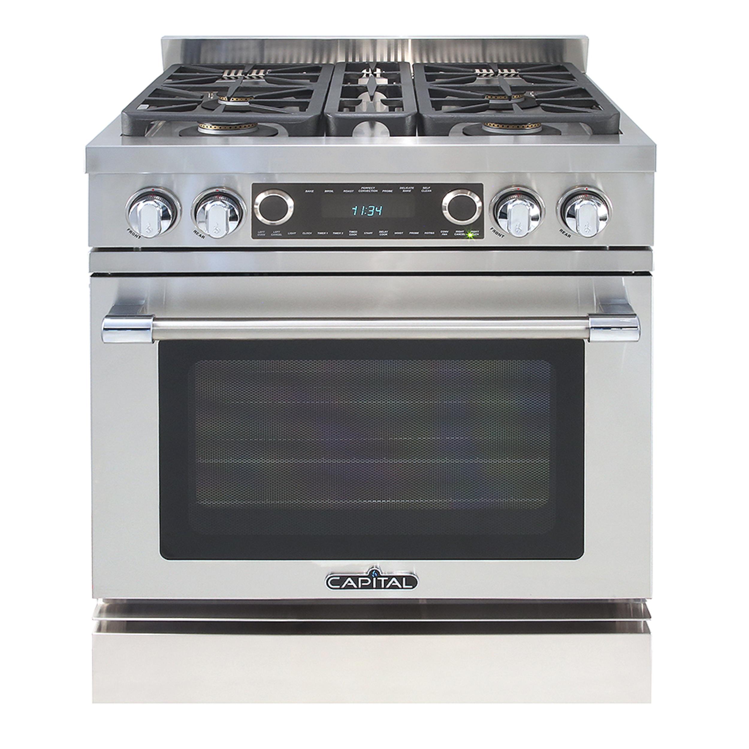 Capital Grand Chef Series 30-Inch Dual Fuel 4 Burner Convection Master Range