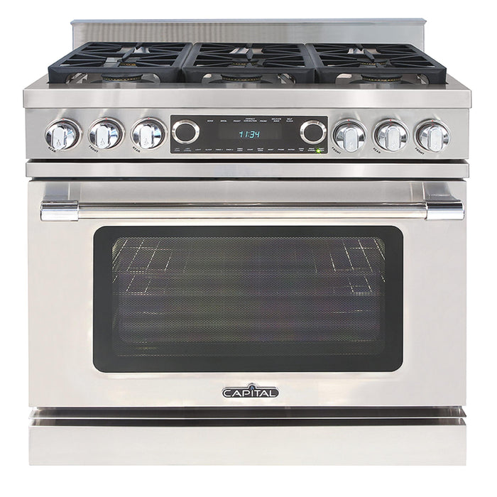 Capital Grand Chef Series 36-Inch Dual Fuel 6 Burner Convection Master Range