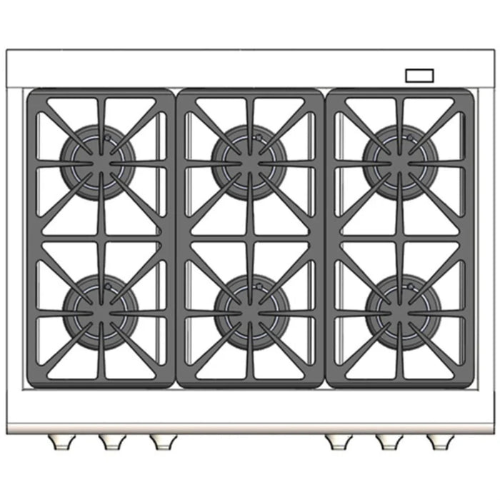 Capital Grand Chef Series 36-Inch Dual Fuel 6 Burner Convection Master Range