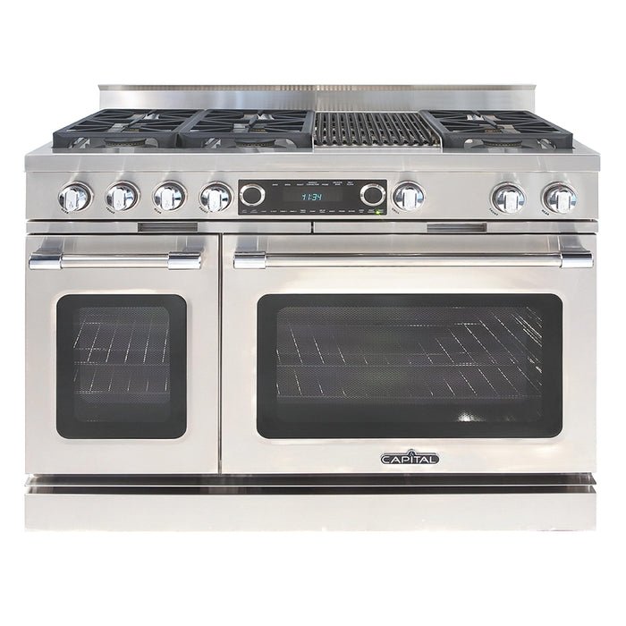 Capital Grand Chef Series 48-Inch Dual Fuel 6 Burner Specialty Cooktop Range