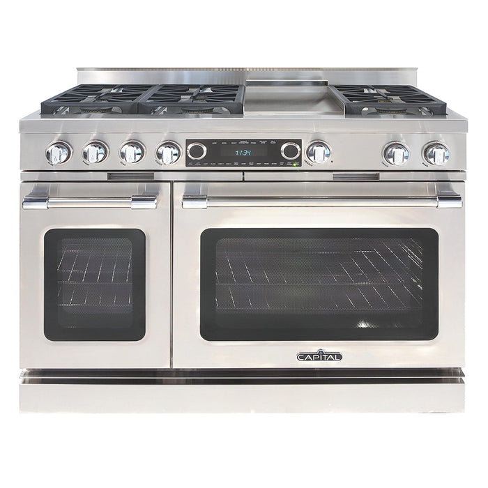 Capital Grand Chef Series 48-Inch Dual Fuel 6 Burner Specialty Cooktop Range