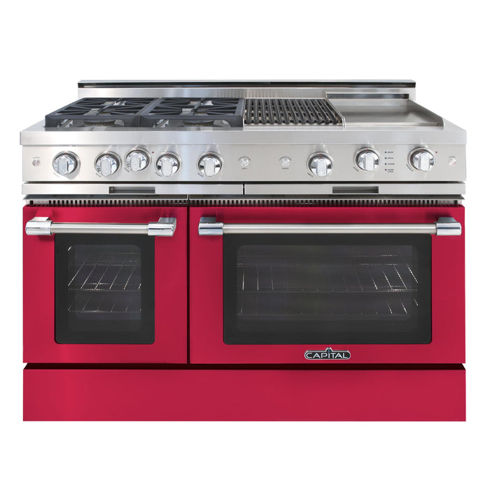 Capital Precision Series 48-Inch High BTU 4 Burner, Grill, & Griddle Double Door Classic Chef Range