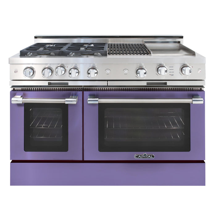 Capital Precision Series 48-Inch High BTU 4 Burner, Grill, & Griddle Double Door Classic Chef Range