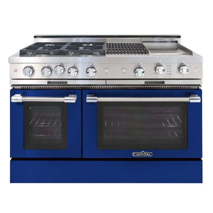 Capital Precision Series 48-Inch High BTU 4 Burner, Grill, & Griddle Double Door Classic Chef Range