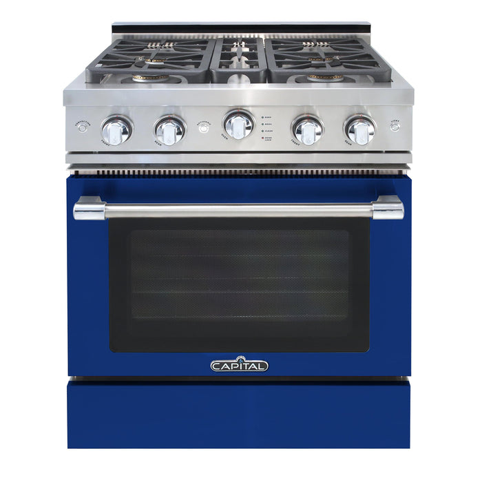 Capital Grand Chef Series 30-Inch All Gas 25K BTU 4 Burner Open Burner Range