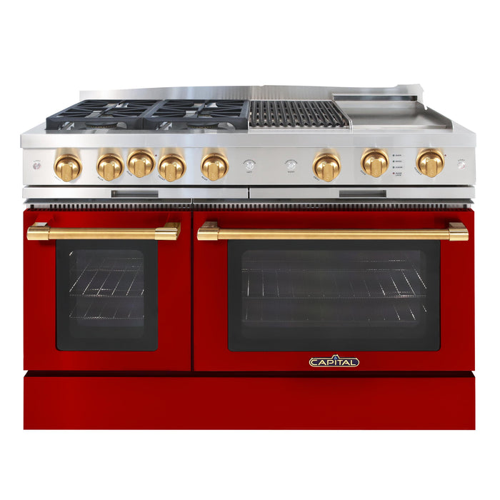 Brass Satin Knob Upgrade for 48" & 60" Ranges and Rangetops