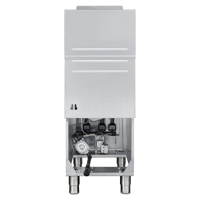 FORNO Commerciale Propane Gas Deep Fryer, 4 Burners 120,000 BTU, 50 lbs Oil Capacity, Millivolt Control