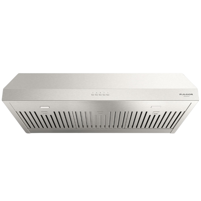 Fulgor Milano 36-Inch Pro Undercabinet Hood, 400 Series, 450 CFM, 9-Inch Height