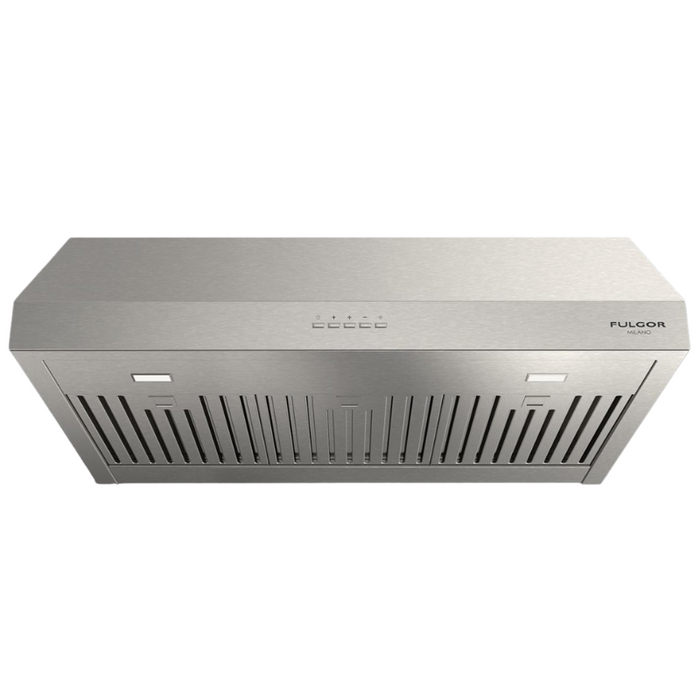 Fulgor Milano 30-Inch Pro Undercabinet Hood, 400 Series, 450 CFM, 9-Inch Height