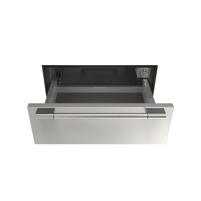 Fulgor Milano 30-Inch Sofia Pro Built-In Warming Drawer, Stainless Steel, Sofia Matching Handle, Soft-Close
