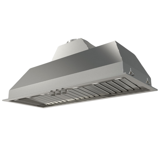 Fulgor Milano 46-Inch Pro Built-In Hood, 600 Series, 1000 CFM, Insert, Baffle Filters