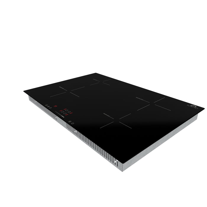 Forno Parco 30-Inch Induction Cooktop, 4 Zones, 7,200W Total Power, Touch Control, 9 Power Levels, Booster Function