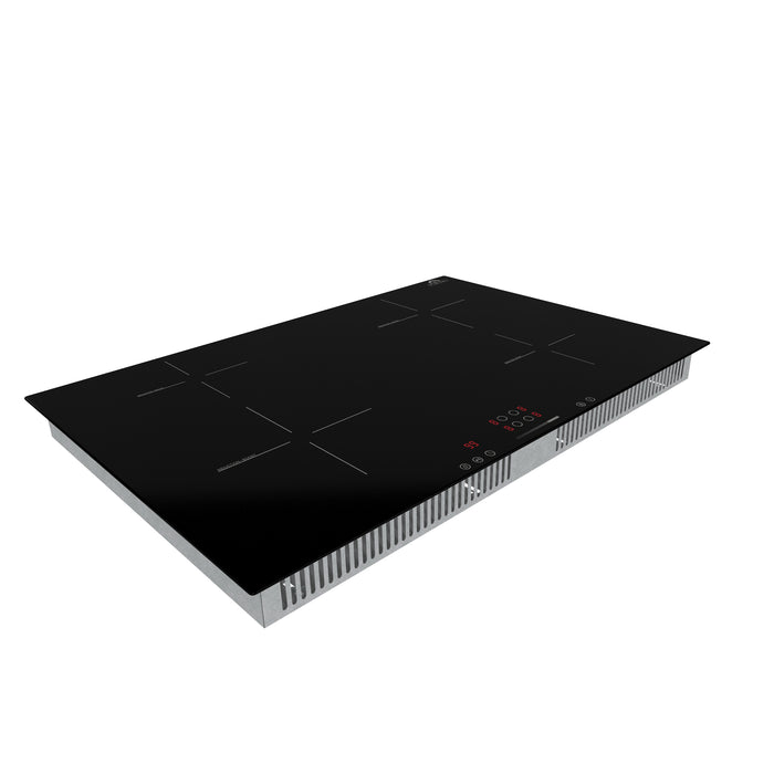 Forno Parco 30-Inch Induction Cooktop, 4 Zones, 7,200W Total Power, Touch Control, 9 Power Levels, Booster Function