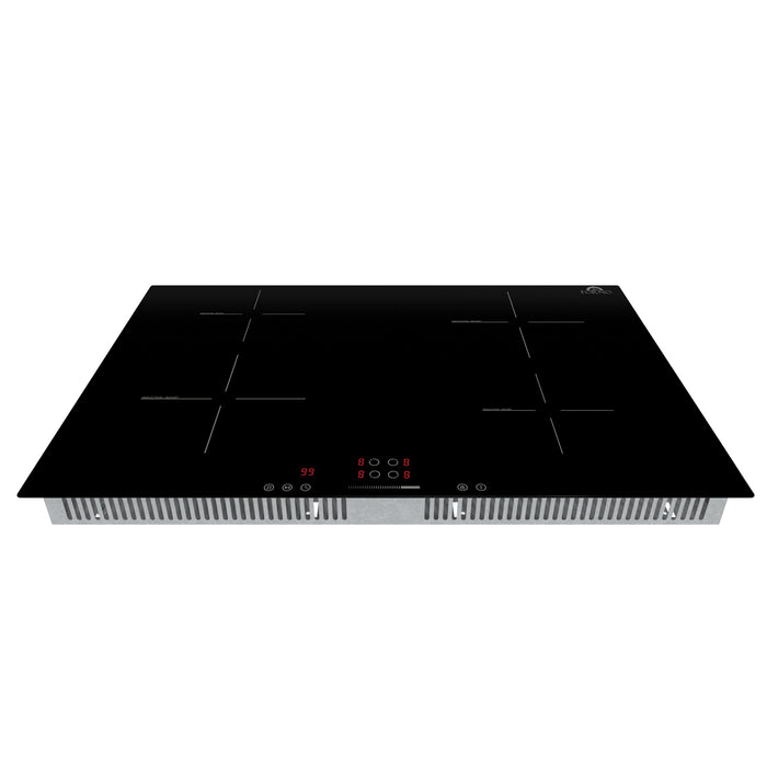 Forno Parco 30-Inch Induction Cooktop, 4 Zones, 7,200W Total Power, Touch Control, 9 Power Levels, Booster Function