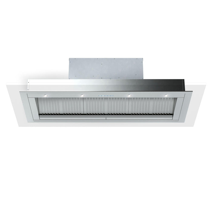 Verona 46-Inch Designer Series Hood Insert with 1200 CFM Blower, 4-Speed Fan, LED Lighting, and Stainless Steel Baffle Filters