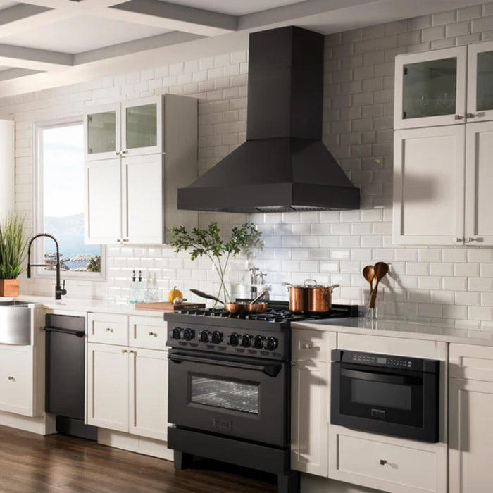 ZLINE Black Stainless Steel Wall Mount Range Hood (BS655N Series)