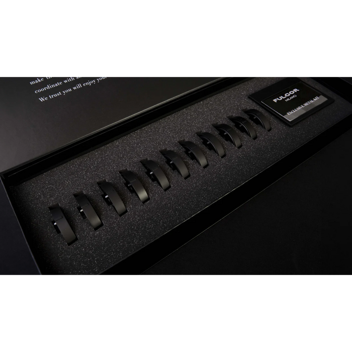 Fulgor Milano Bezel Accessory Kit – 6 Bezels & 1 Faceplate for Sofia Nameplate, Matte Black