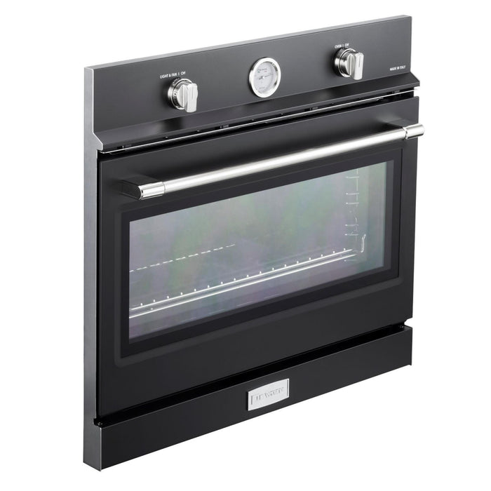 Verona 30-Inch Matte Black Built-In Gas Oven with 3.5 Cu. Ft. Capacity, Convection, Infrared Broiler and Digital Controls