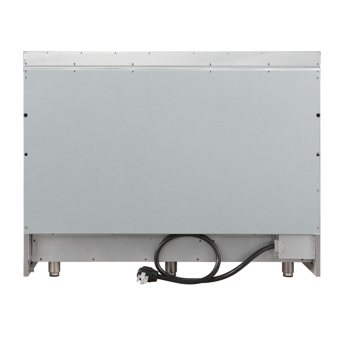 Forno Paolo 48 Inch Freestanding Electric Range, Stainless Steel, 6.7 cu.ft, True Convection Oven, Energy Efficient