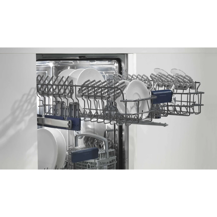 Fulgor Milano 24-Inch Distinto Built-In Dishwasher, 400 Series, Stainless Steel, Top Control, 6 Cycles, 49 dB, Distinto Style Handle Included