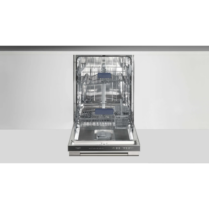 Fulgor Milano 24-Inch Distinto Built-In Dishwasher, 400 Series, Stainless Steel, Top Control, 6 Cycles, 49 dB, No Handle (Stud Only – Requires Handle Kit, Sold Separately)