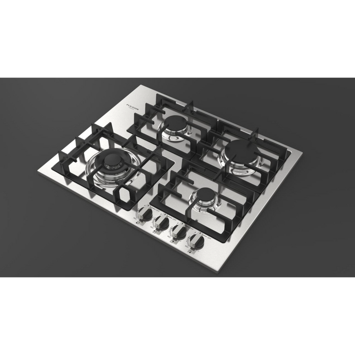 Fulgor Milano 24-Inch Distinto Built-In Gas Cooktop Largo, 400 Series, 4 Burners, N.A. Version, Stainless Steel - Will Be Discontinued