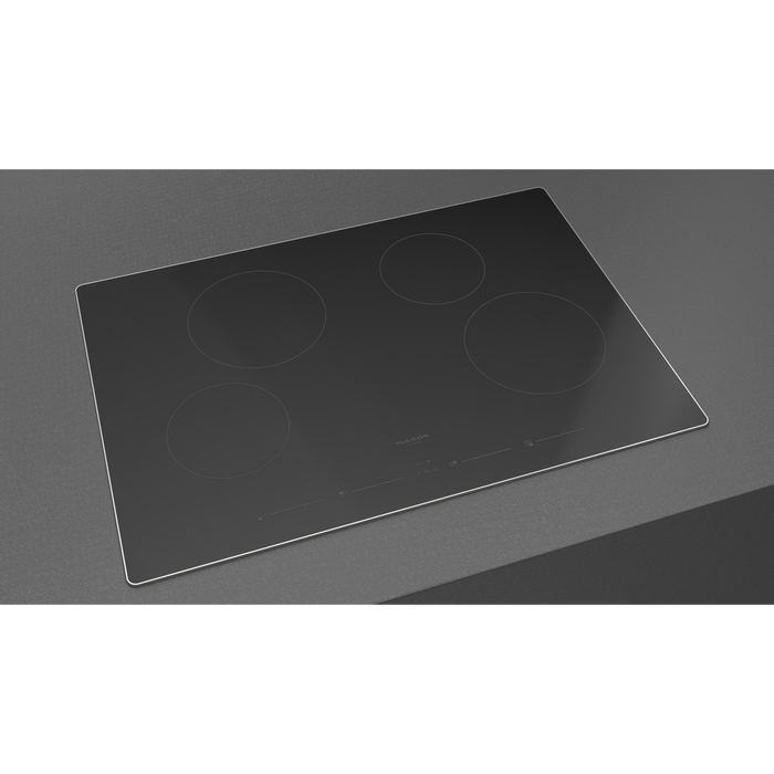 Fulgor Milano 30-Inch Distinto Built-In Induction Cooktop, 400 Series, 4 Cooking Zones, Touch Slide Controls, Brushed Aluminum Trim