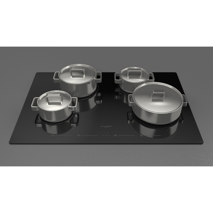 Fulgor Milano 30-Inch Distinto Built-In Induction Cooktop, 400 Series, 4 Cooking Zones, Touch Slide Controls