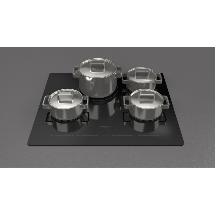 Fulgor Milano 24-Inch Distinto Built-In Premium Electric Cooktop, 700 Series, 4 Cooking Zones, Touch Slide Controls