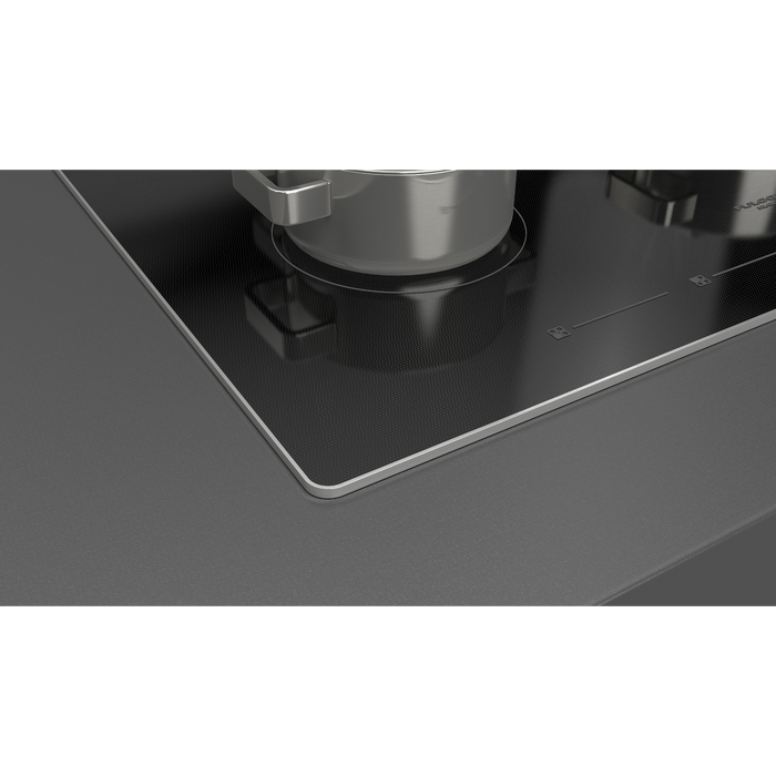 Fulgor Milano 30-Inch Distinto Built-In Induction Cooktop, 400 Series, 4 Cooking Zones, Touch Slide Controls, Brushed Aluminum Trim