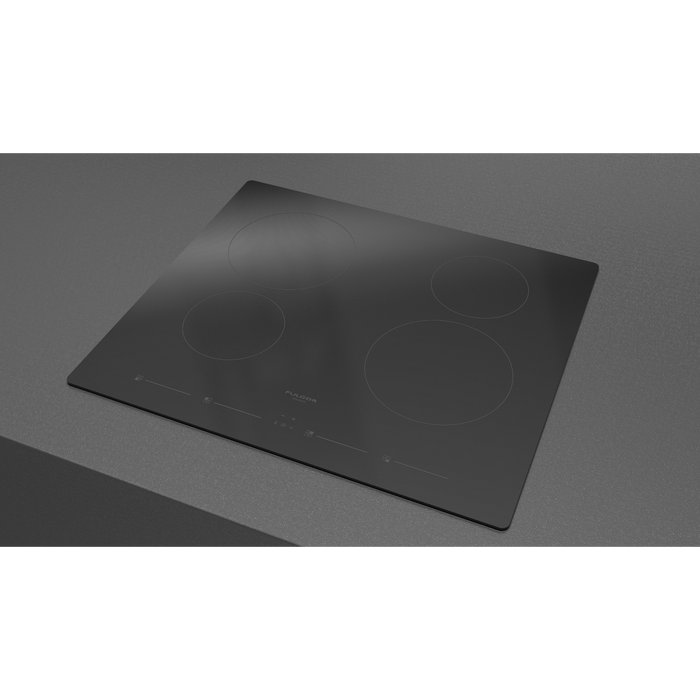 Fulgor Milano 24-Inch Distinto Built-In Induction Cooktop, 400 Series, 4 Cooking Zones, Touch Slide Controls