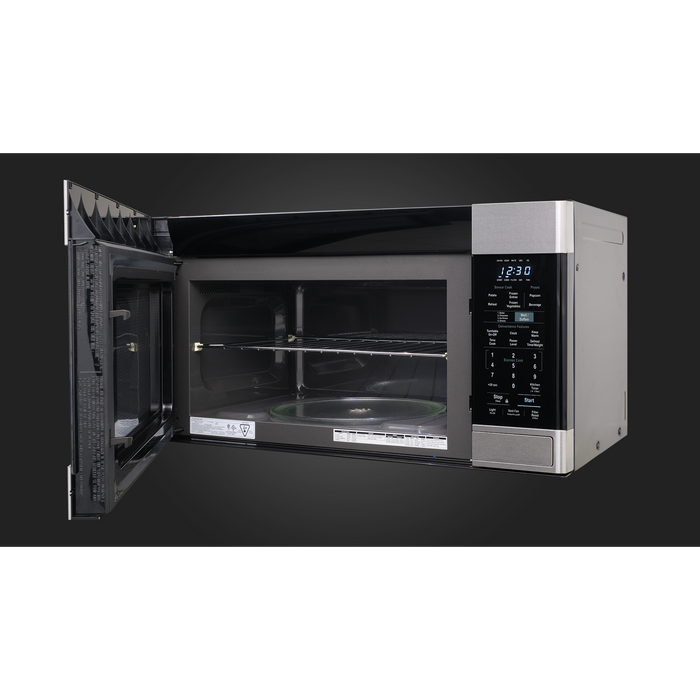 Fulgor Milano 30-Inch Distinto Built-In Microwave, 1.8 cu. ft., 1100W, Over-the-Range (OTR), Sensor Cooking, 450 CFM