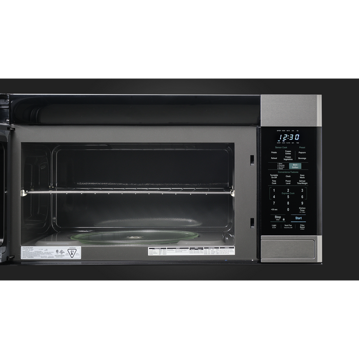 Fulgor Milano 30-Inch Distinto Built-In Microwave, 1.8 cu. ft., 1100W, Over-the-Range (OTR), Sensor Cooking, 450 CFM