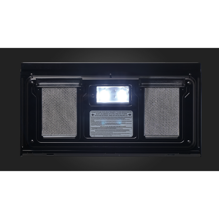 Fulgor Milano 30-Inch Distinto Built-In Microwave, 1.8 cu. ft., 1100W, Over-the-Range (OTR), Sensor Cooking, 450 CFM