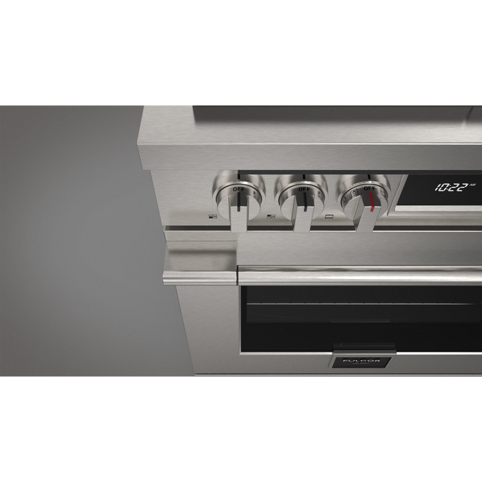 Fulgor Milano Accento Pro 30-Inch Freestanding Dual Fuel Range, 400 Series, 4 Burners (2 Crescendo Burners + 2 Sealed Burners)