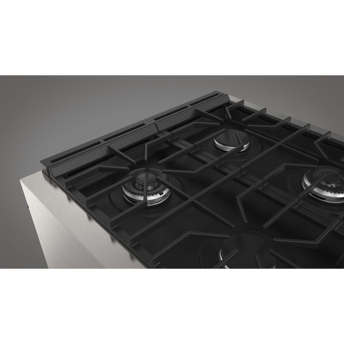 Fulgor Milano Accento Pro 30-Inch Freestanding Dual Fuel Range, 400 Series, 4 Burners (2 Crescendo Burners + 2 Sealed Burners)