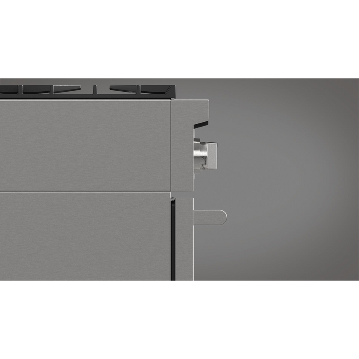 Fulgor Milano Accento Pro 36-Inch Freestanding Dual Fuel Range, 400 Series, 6 Burners (3 Crescendo Dual Ring Burners + 3 Sealed Burners)