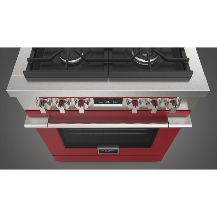 Fulgor Milano 30-Inch Accento Range Door Color Kit, Red