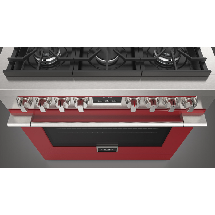 Fulgor Milano 36-Inch Accento Range Door Color Kit, Red
