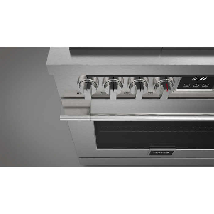 Fulgor Milano Accento Pro 36-Inch Freestanding All-Gas Range, 400 Series, 6 Burners (3 Crescendo Dual Ring Burners + 3 Sealed Burners)