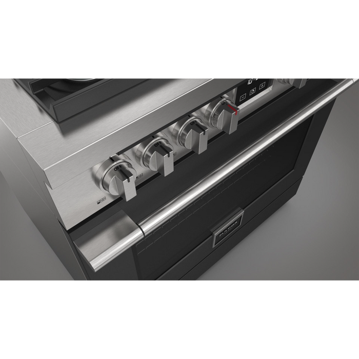 Fulgor Milano 36-Inch Accento Range Door Color Kit, Matte Black
