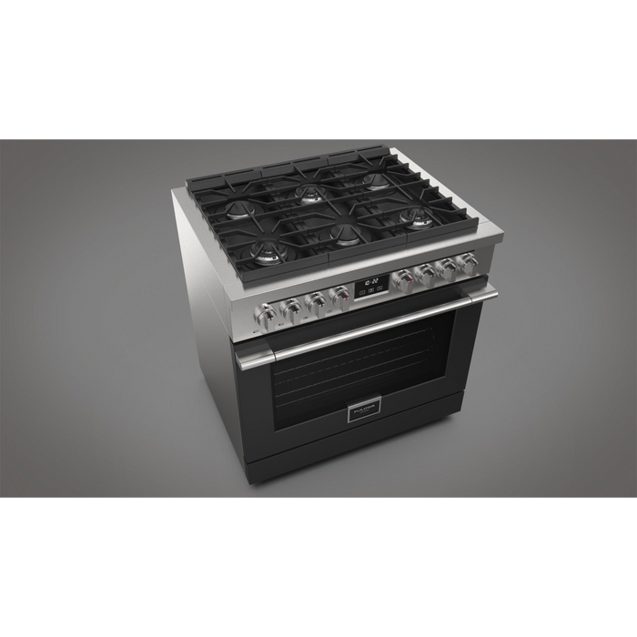 Fulgor Milano 36-Inch Accento Range Door Color Kit, Matte Black