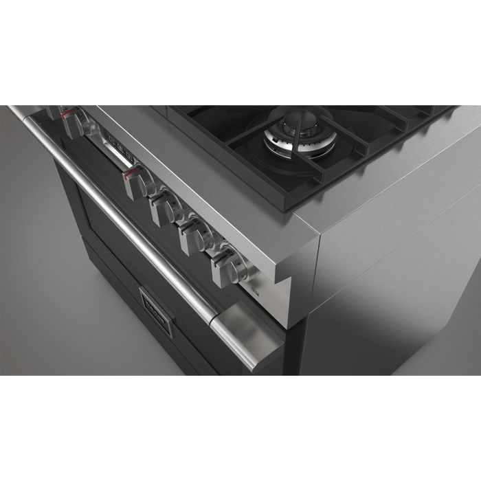 Fulgor Milano 36-Inch Accento Range Door Color Kit, Matte Black